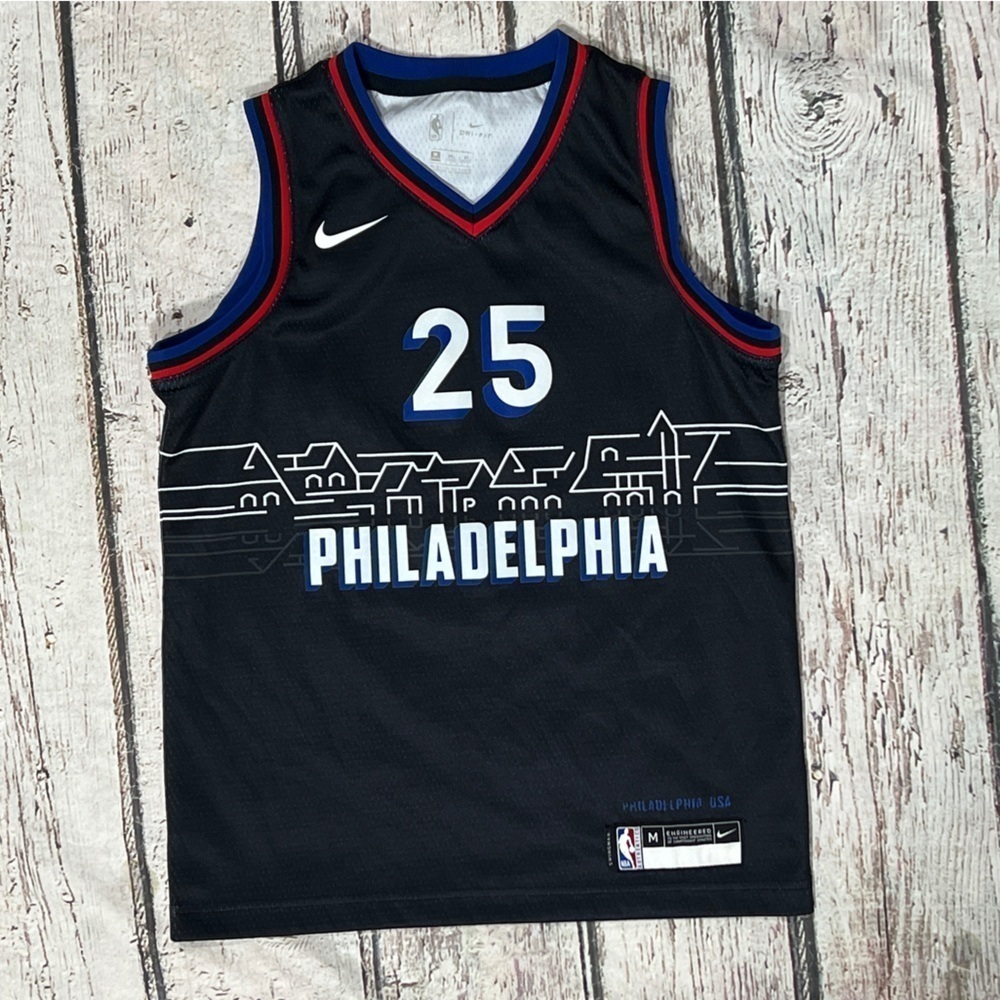 Ben Simmons Philadelphia 76ers NBA Basketball Nike Dri - Fit Youth Boys Jersey